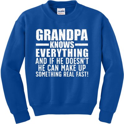 Funny Grandpa Art For Grandpa  Grandfathers Day Papi Kids Sweatshirt