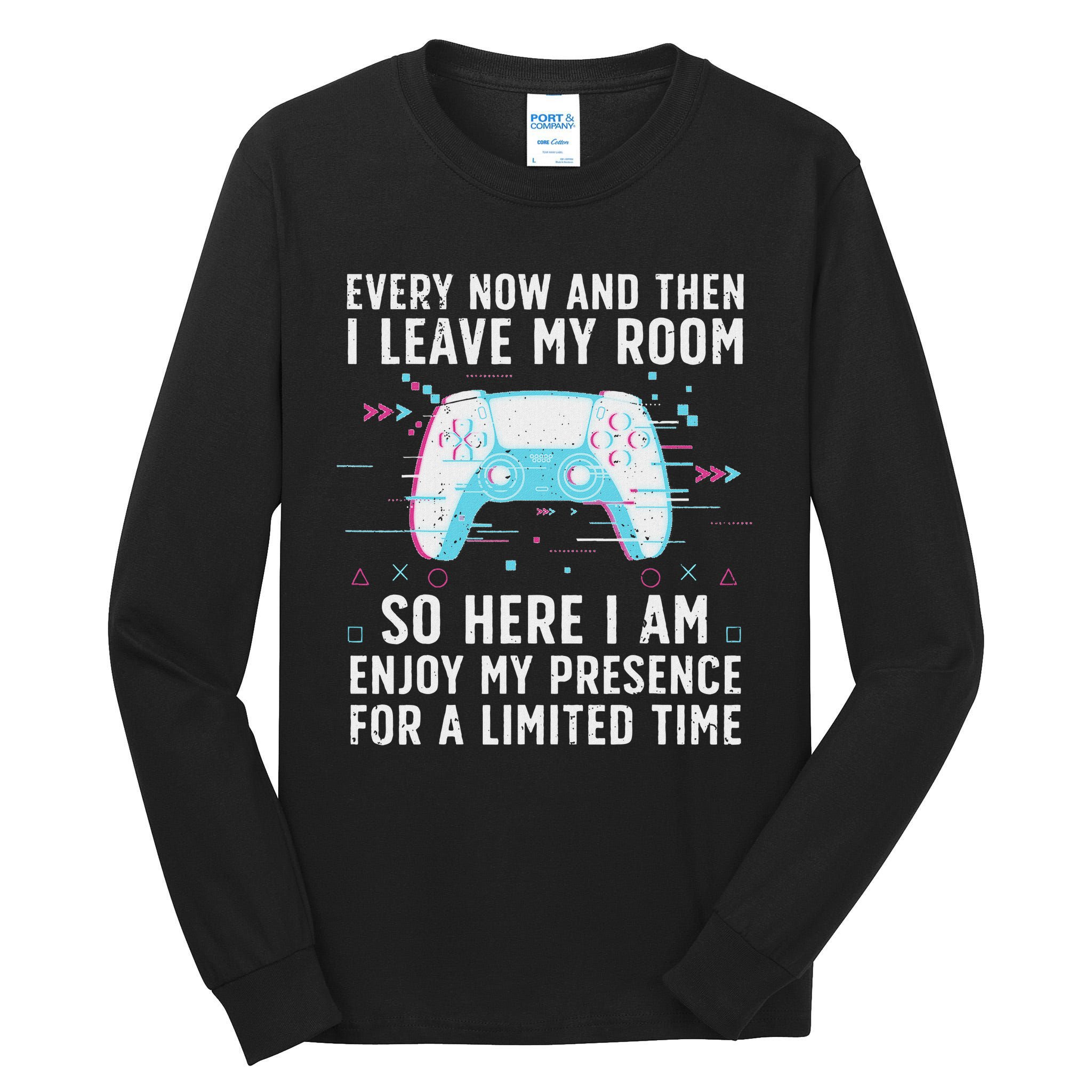 Funny Gamer Art For Women Gaming Gamer Video Game Lover Tall Long Sleeve T-Shirt