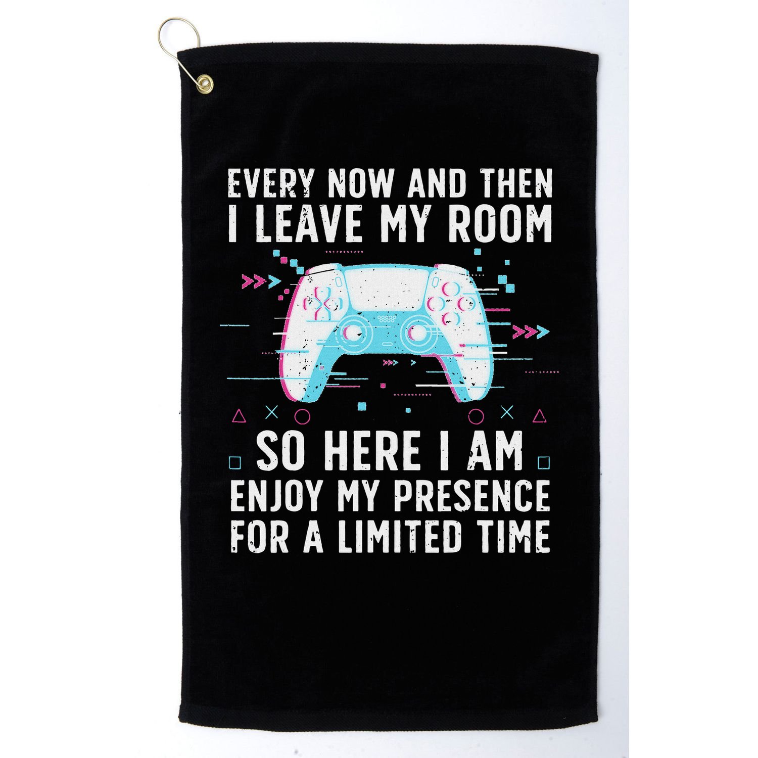 Funny Gamer Art For Women Gaming Gamer Video Game Lover Golf Towel