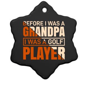 For Golfers And Golf Players Funny Golf Meaningful Gift Ceramic Star Ornament