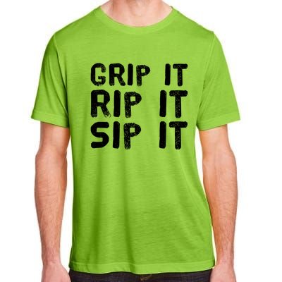 Funny Golf And Beer Grip It Rip It Sip It Gift Cool Gift Adult ChromaSoft Performance T-Shirt