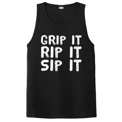 Funny Golf And Beer Grip It Rip It Sip It Gift Cool Gift PosiCharge Competitor Tank