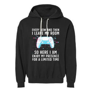 Funny Gamer Art For Gaming Gamer Video Game Lover Garment-Dyed Fleece Hoodie