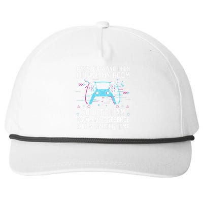 Funny Gamer Art For Gaming Gamer Video Game Lover Snapback Five-Panel Rope Hat