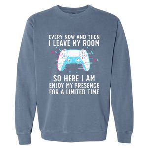 Funny Gamer Art For Gaming Gamer Video Game Lover Garment-Dyed Sweatshirt