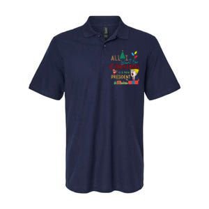 Funny Gifts All I Want For Christmas Is A New President Xmas Softstyle Adult Sport Polo