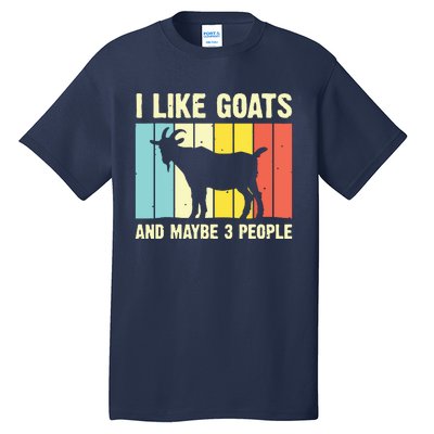 Funny Goat Art For Men Women Farming Goat Lover Stuff Tall T-Shirt