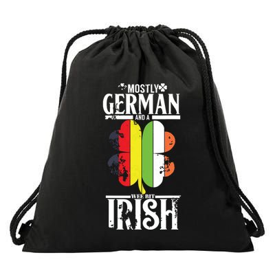 Funny German A Wee Bit Irish Pub Germany Gifts Drawstring Bag