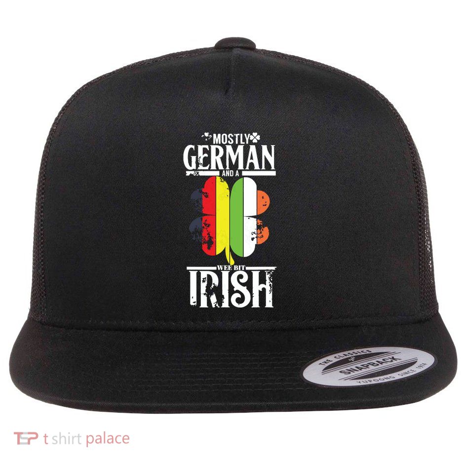 Funny German A Wee Bit Irish Pub Germany Gifts Flatbill Hat