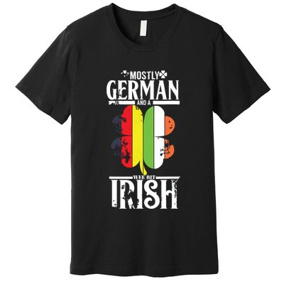 Funny German A Wee Bit Irish Pub Germany Gifts Premium T-Shirt