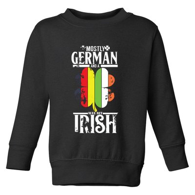 Funny German A Wee Bit Irish Pub Germany Gifts Toddler Sweatshirt