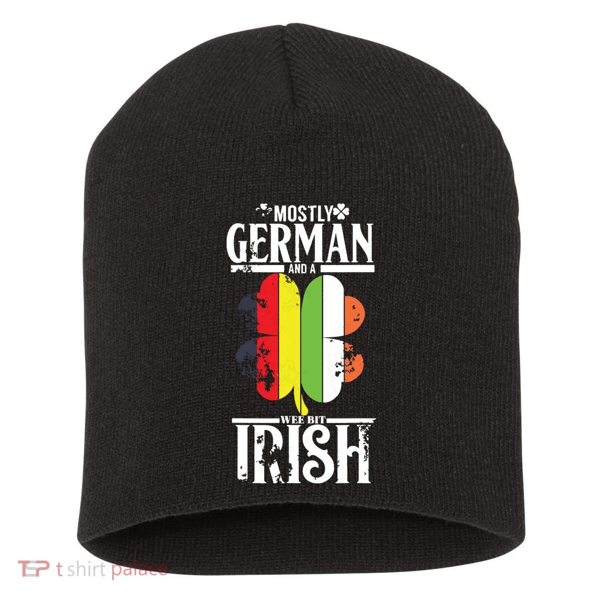 Funny German A Wee Bit Irish Pub Germany Gifts Short Acrylic Beanie