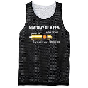 Funny Gun Ammo Bullet Gift Anatomy Of A Pew Mesh Reversible Basketball Jersey Tank