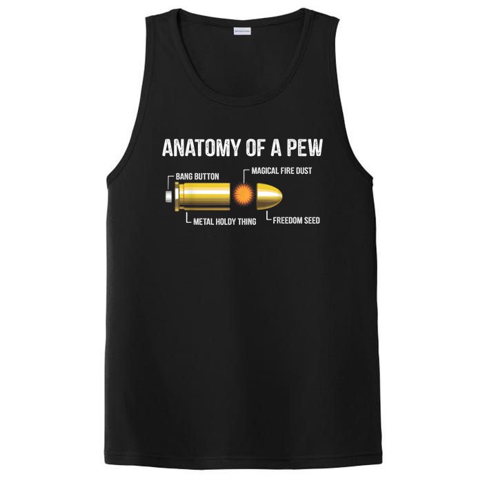 Funny Gun Ammo Bullet Gift Anatomy Of A Pew PosiCharge Competitor Tank