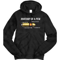 Funny Gun Ammo Bullet Gift Anatomy Of A Pew Tie Dye Hoodie