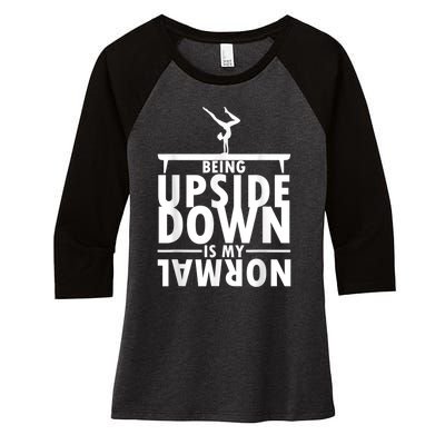 Funny Gymnastics Art For Girls Teen Gymnast Gymnastic Lover Women's Tri-Blend 3/4-Sleeve Raglan Shirt