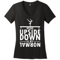 Funny Gymnastics Art For Girls Teen Gymnast Gymnastic Lover Women's V-Neck T-Shirt