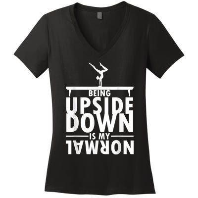 Funny Gymnastics Art For Girls Teen Gymnast Gymnastic Lover Women's V-Neck T-Shirt