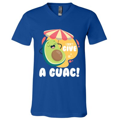 For Guacamole Avocado I Dont Give A Guac Funny Gift V-Neck T-Shirt