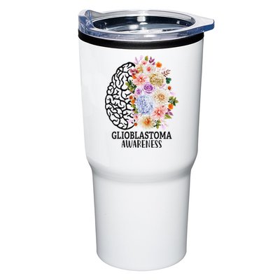 Floral Glioblastoma Awareness Month Brain Cancer Tumbler