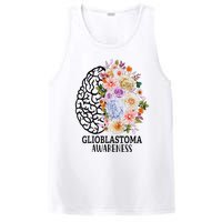 Floral Glioblastoma Awareness Month Brain Cancer PosiCharge Competitor Tank