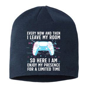 Funny Gamer Art For Gaming Gamer Video Game Lover Sustainable Beanie