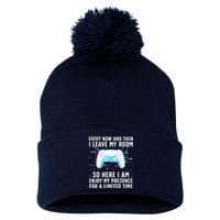 Funny Gamer Art For Gaming Gamer Video Game Lover Pom Pom 12in Knit Beanie