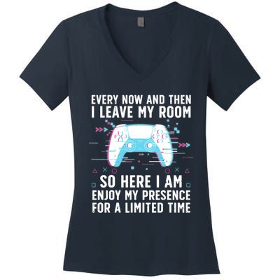 Funny Gamer Art For Gaming Gamer Video Game Lover Women's V-Neck T-Shirt