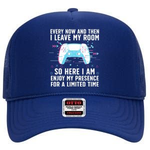 Funny Gamer Art For Gaming Gamer Video Game Lover High Crown Mesh Back Trucker Hat