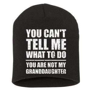 Funny Grandpa Art For Grandfather Gramps Poppy Papi Short Acrylic Beanie