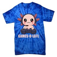 Funny Gamesolotl Axolotl Video Gamer Kawaii Anime Gift Tie-Dye T-Shirt