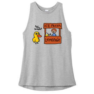 Funny Got Any Grapes Duck Ice Fresh Lemonade Ladies PosiCharge Tri-Blend Wicking Tank