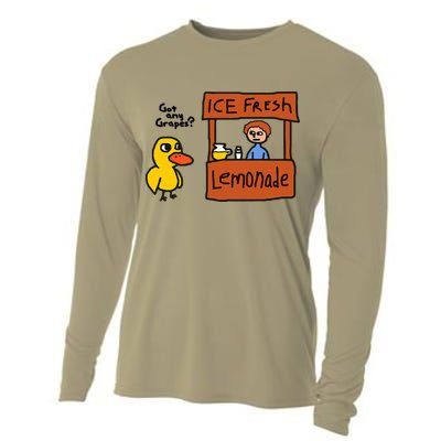 Funny Got Any Grapes Duck Ice Fresh Lemonade Cooling Performance Long Sleeve Crew