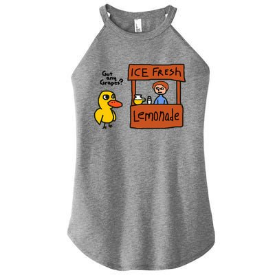 Funny Got Any Grapes Duck Ice Fresh Lemonade Women’s Perfect Tri Rocker Tank