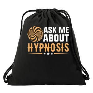 Funny Gift Ask Me About Hypnosis Drawstring Bag