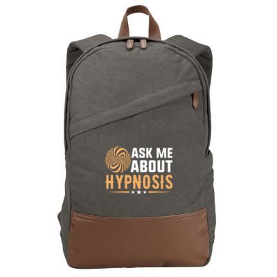 Funny Gift Ask Me About Hypnosis Cotton Canvas Backpack