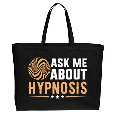 Funny Gift Ask Me About Hypnosis Cotton Canvas Jumbo Tote