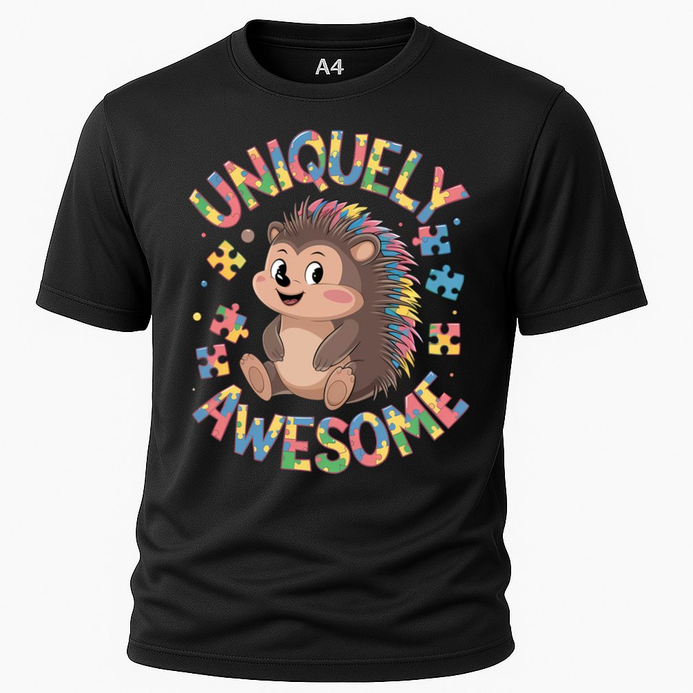 Funny Gift Autism Awareness Month Hedgehog Acceptance Neurodiversity  Performance Shirt