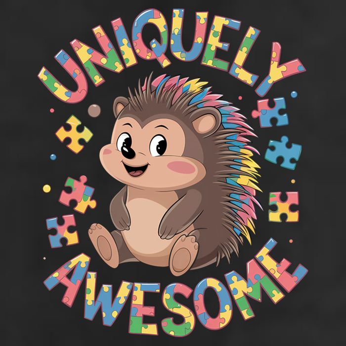 Funny Gift Autism Awareness Month Hedgehog Acceptance Neurodiversity  11oz C Handle Ceramic Mug