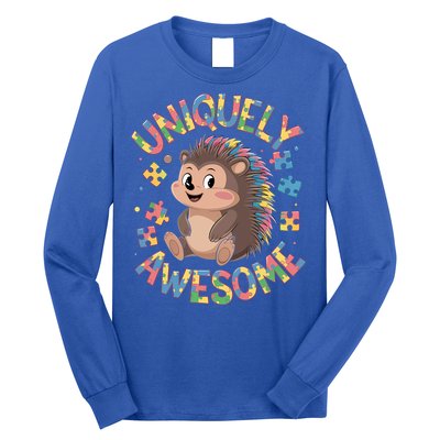 Funny Gift Autism Awareness Month Hedgehog Acceptance Neurodiversity  Long Sleeve Shirt