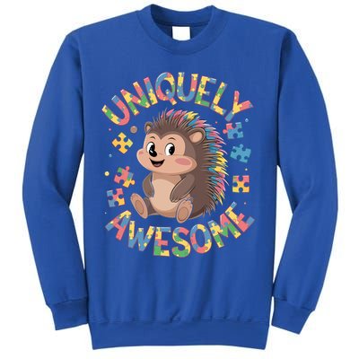 Funny Gift Autism Awareness Month Hedgehog Acceptance Neurodiversity  Sweatshirt