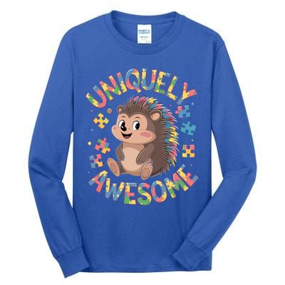 Funny Gift Autism Awareness Month Hedgehog Acceptance Neurodiversity  Tall Long Sleeve T-Shirt