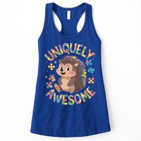 Funny Gift Autism Awareness Month Hedgehog Acceptance Neurodiversity  Womens Tank Top