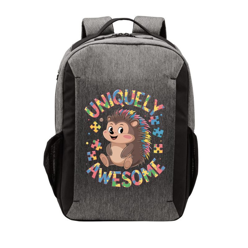 Funny Gift Autism Awareness Month Hedgehog Acceptance Neurodiversity  Vector Backpack