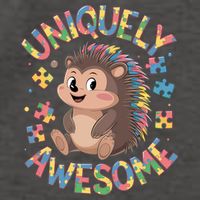 Funny Gift Autism Awareness Month Hedgehog Acceptance Neurodiversity  Vector Backpack