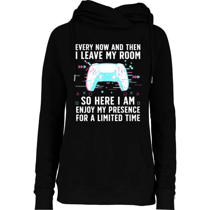 Funny Gamer Art For Men Women Gaming Gamer Video Game Lover Womens Funnel Neck Pullover Hood