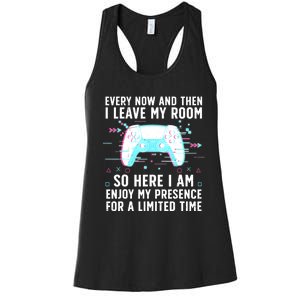 Funny Gamer Art For Men Women Gaming Gamer Video Game Lover Women's Racerback Tank