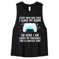 Funny Gamer Art For Men Women Gaming Gamer Video Game Lover Women's Racerback Cropped Tank