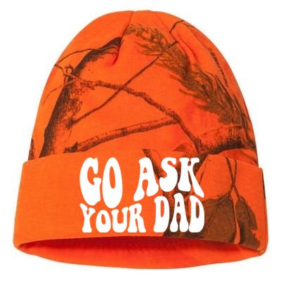 Funny Go Ask Your Dad Vintage Mom Gifts Kati Licensed 12" Camo Beanie