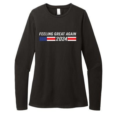 Feeling Great Again Trump 2024 Womens CVC Long Sleeve Shirt